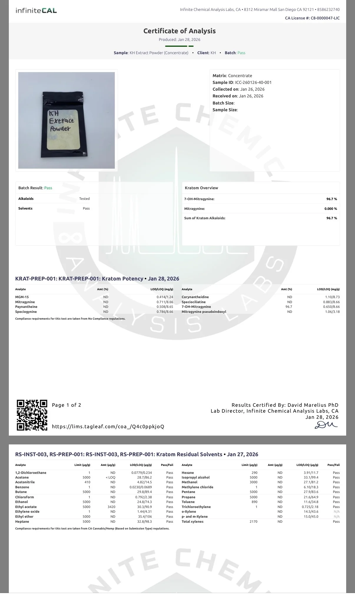 Extract Powder (96.7%) Thai Manufacturer White - Image 4