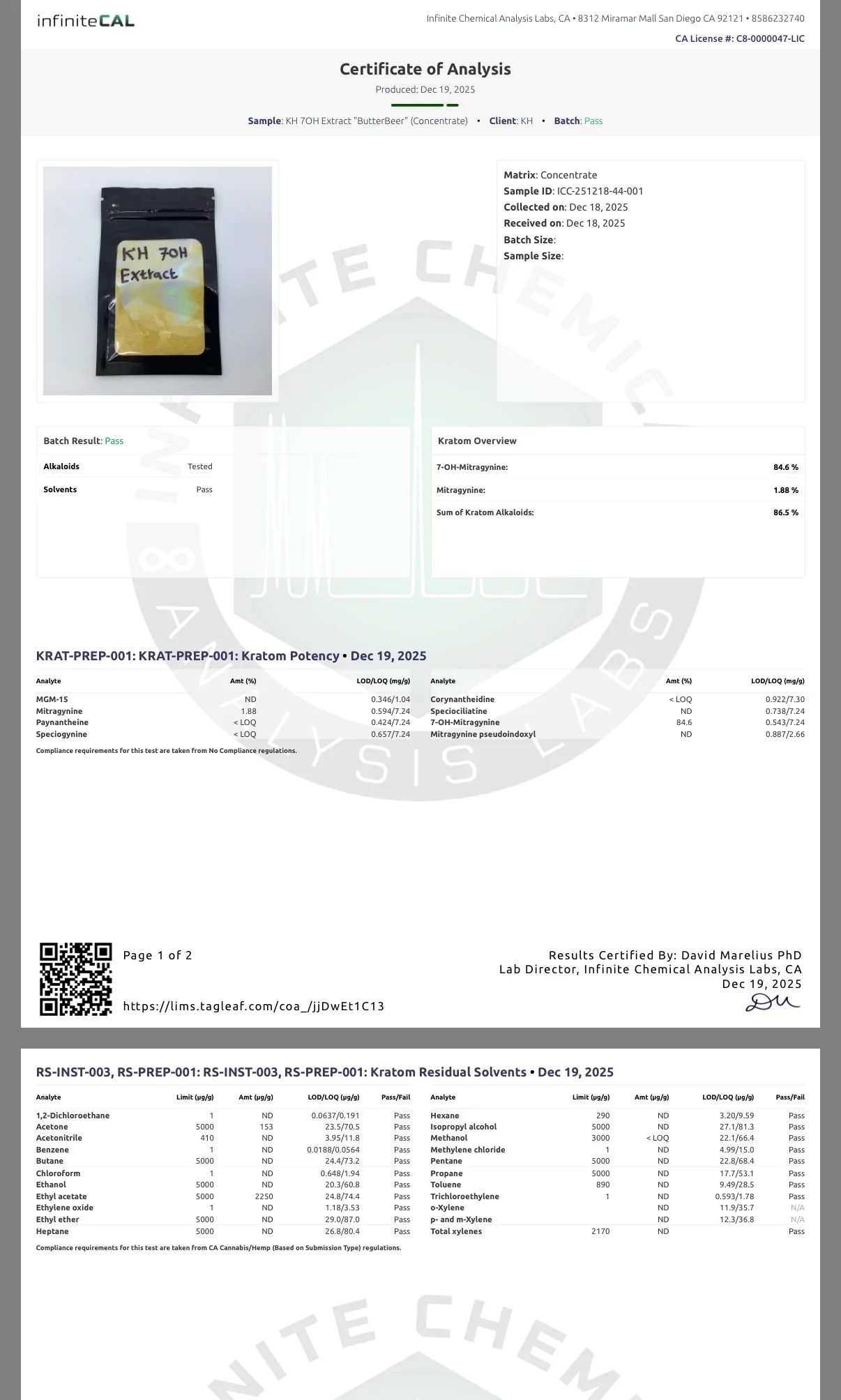 Extract Powder (84.6%) ButterBeer - Image 3
