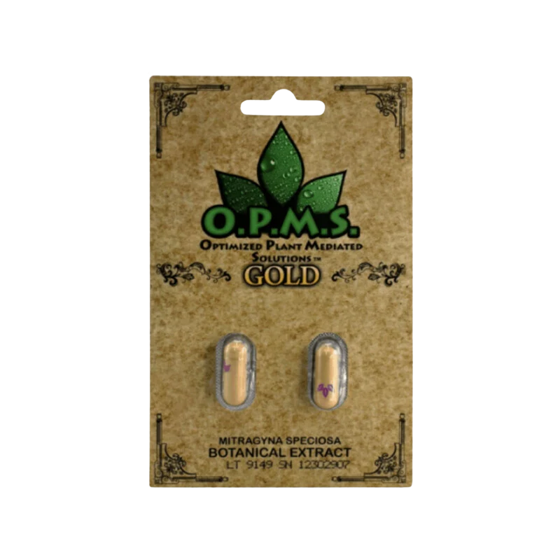 OPMS Gold Kratom Capsules – 2 Pack